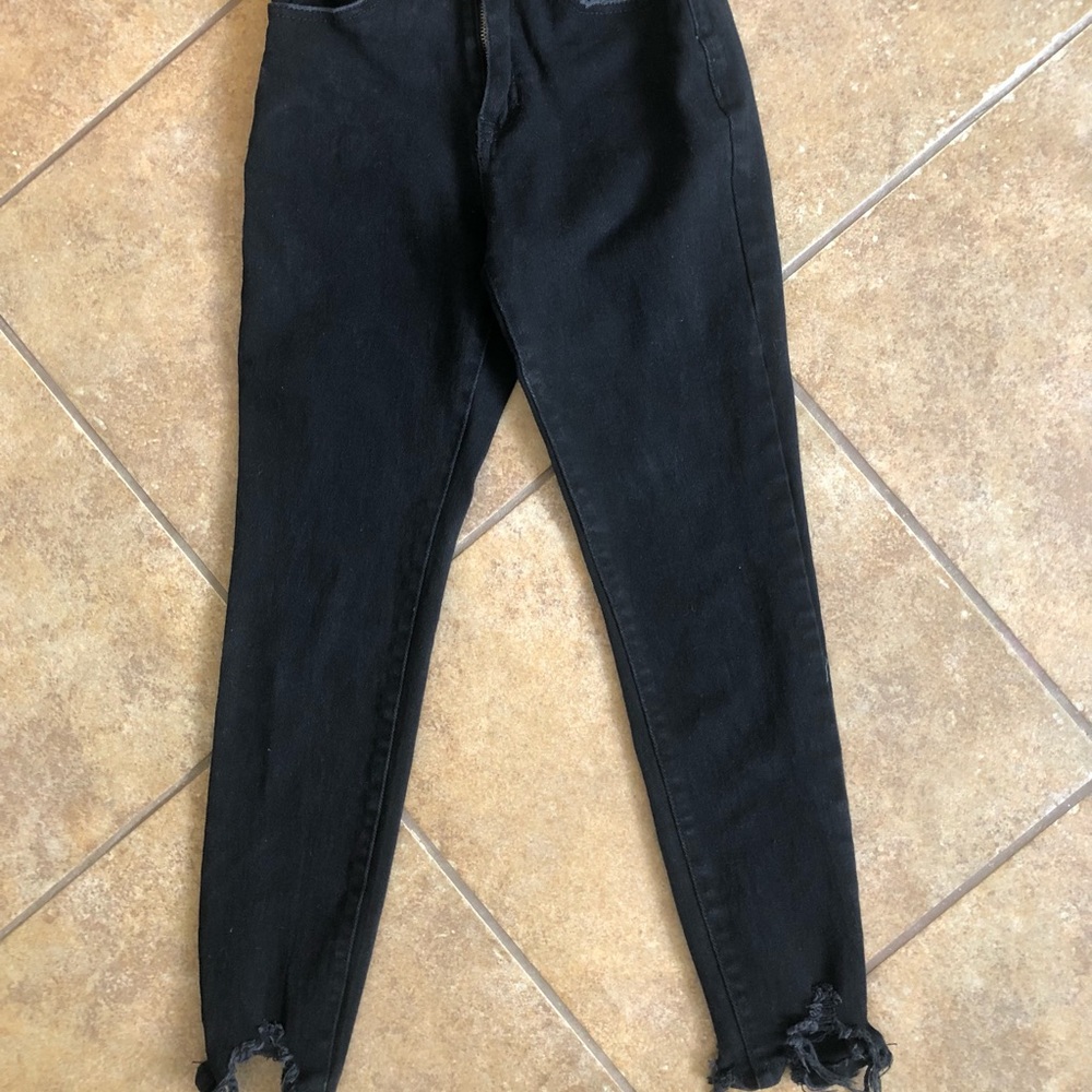 Buddy love raw hem jeans